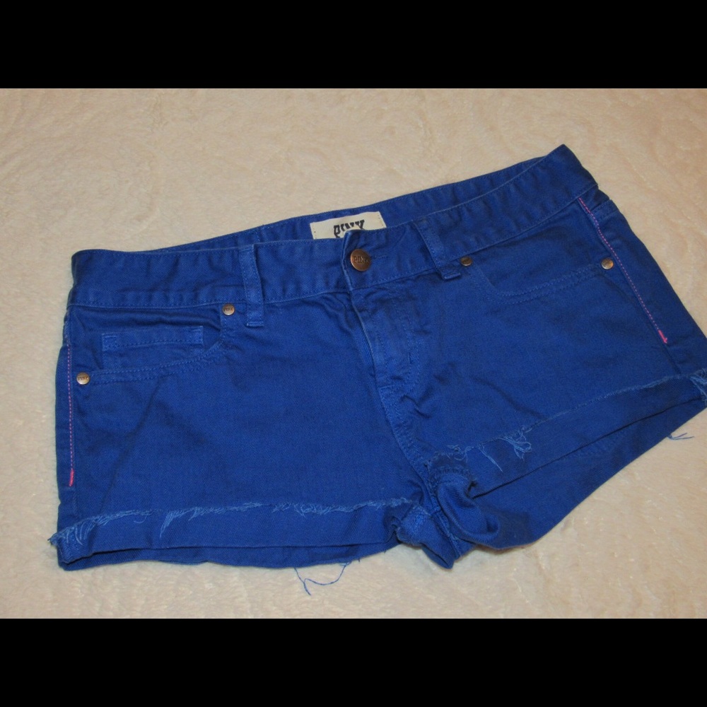 PINK blue color jean shorts
